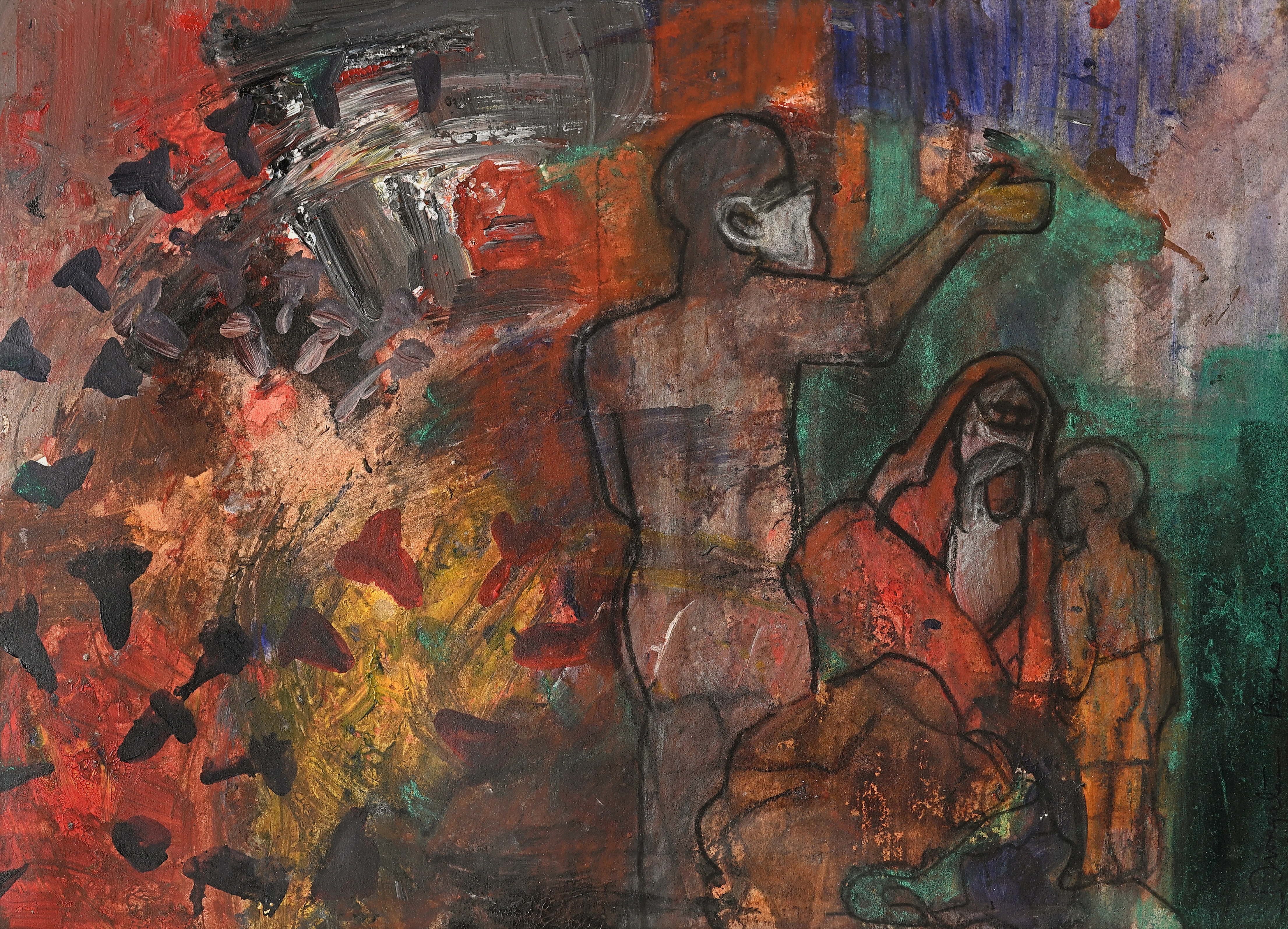 Figurative painting by Swagata Bose